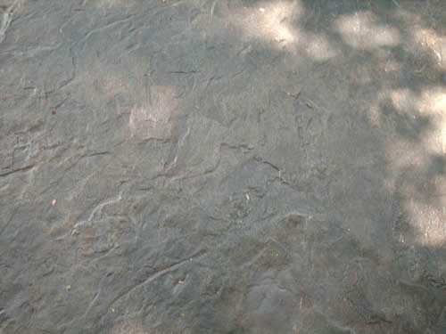 acid stained overlay