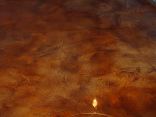 acid stained overlay
