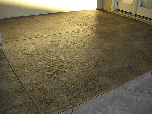 acid stained overlay